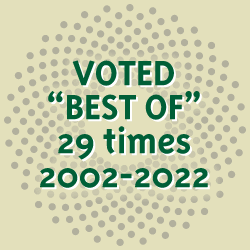 Voted Best of 28 times 2002-2021